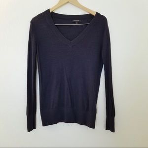 Navy Blue V Neck Sweater